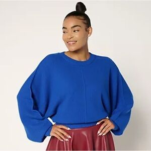 Carla Rockmore Collection Crewneck Dolman Sleeve Sweater